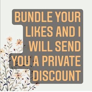 Bundle Discount Offer - Like Items for Private Discount